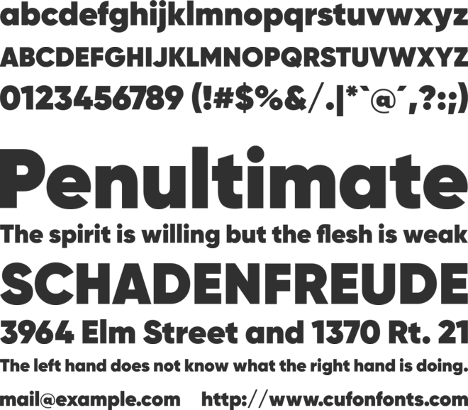 Gilroy font preview