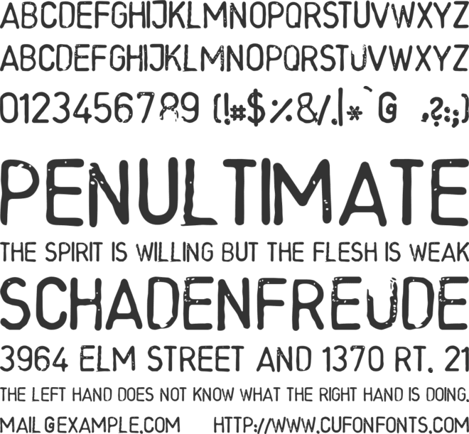 LLRounded font preview
