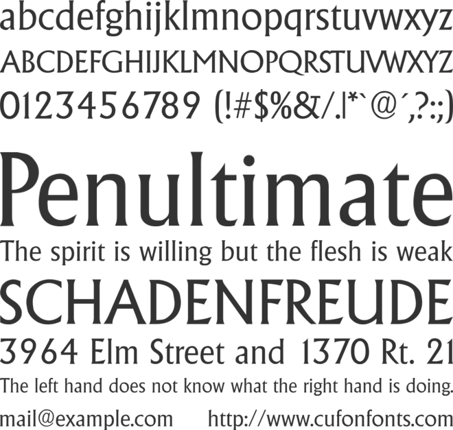 Adelon font preview