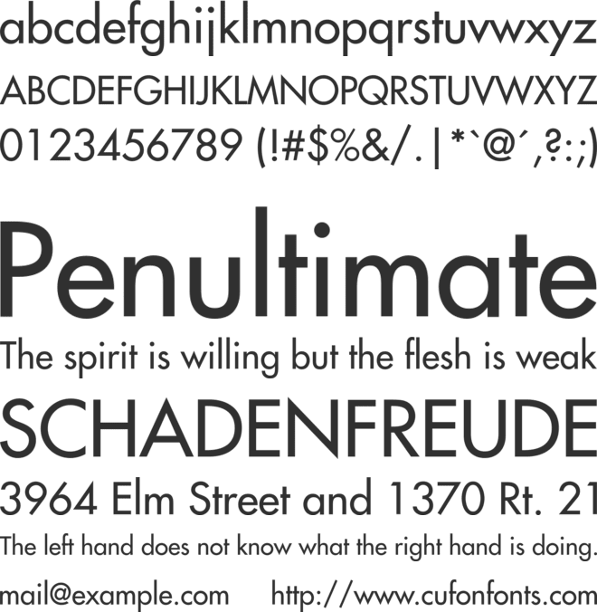 Futura-Medium font preview