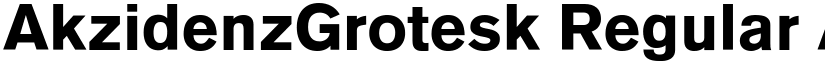 AkzidenzGrotesk Regular font