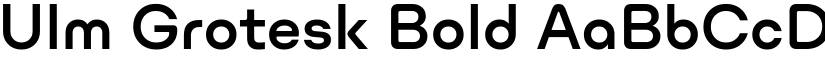 Ulm Grotesk Bold font