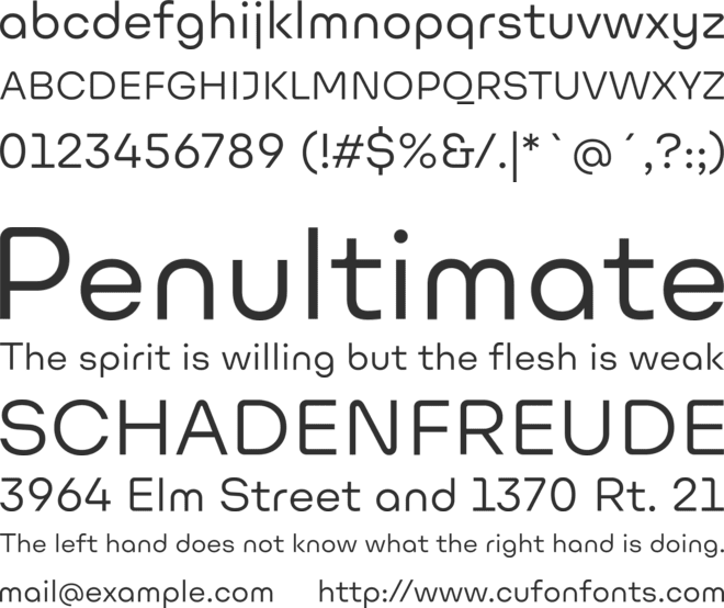 Ulm Grotesk font preview