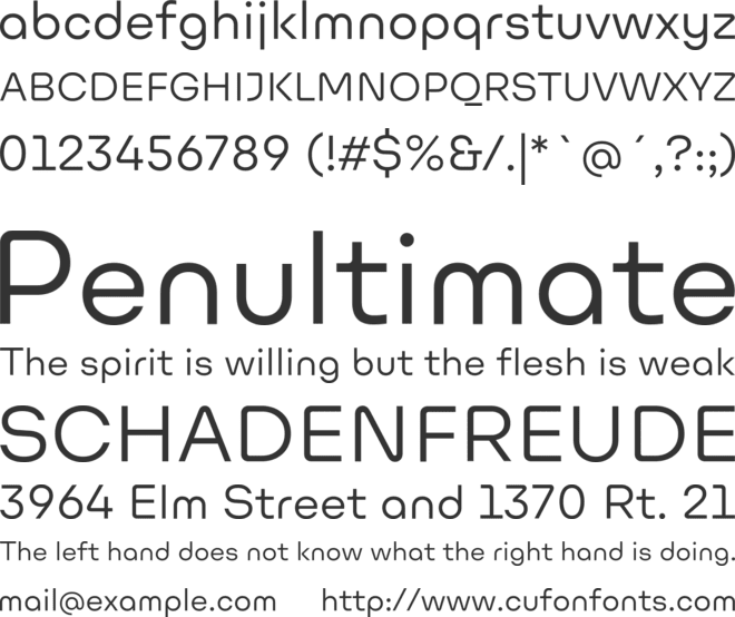 Ulm Grotesk font preview