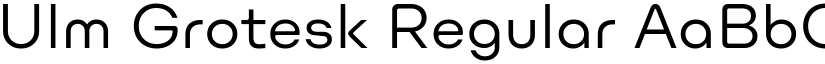Ulm Grotesk Regular font