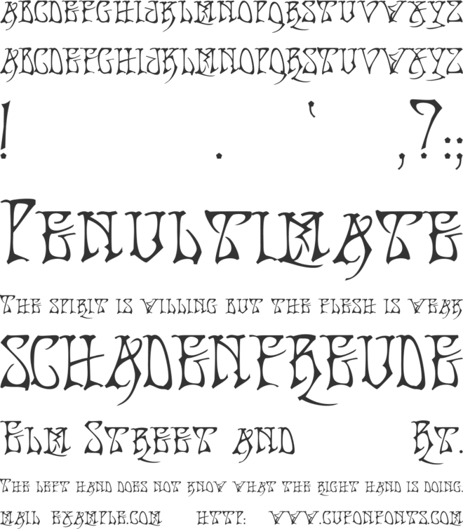 Bad Acid font preview