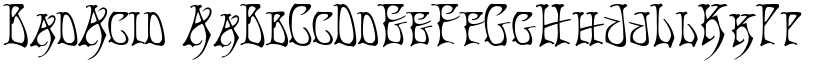 BadAcid font