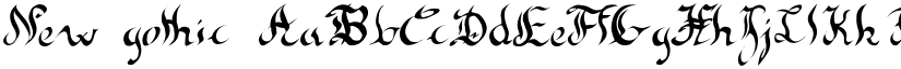 New gothic font