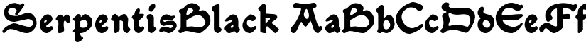 SerpentisBlack font