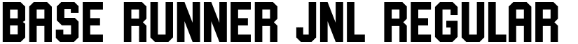 Base Runner JNL font download