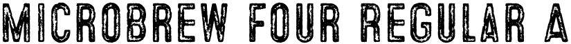 Microbrew Four Regular font
