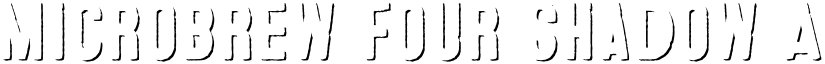 Microbrew Four Shadow font