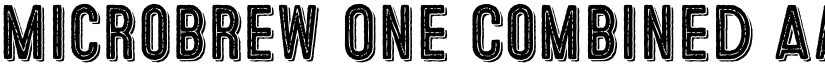 Microbrew One Combined font
