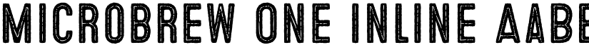 Microbrew One Inline font