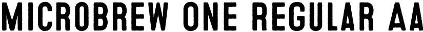 Microbrew One Regular font
