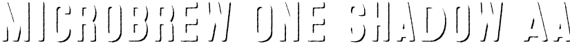 Microbrew One Shadow font