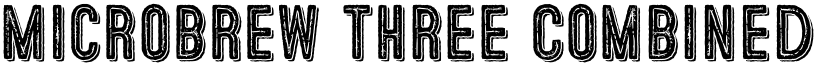 Microbrew Three Combined font