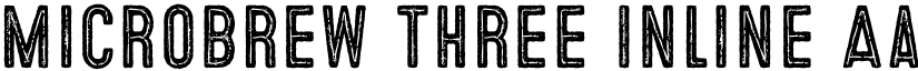 Microbrew Three Inline font