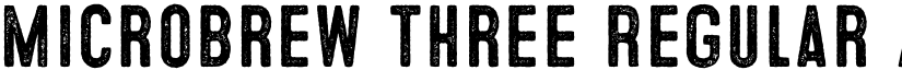 Microbrew Three Regular font