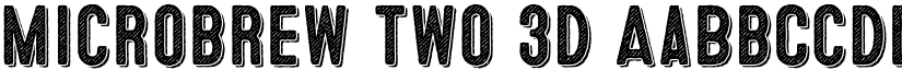Microbrew Two 3D font