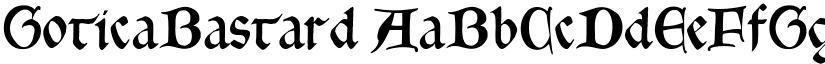 GoticaBastard font