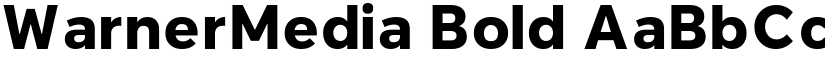 WarnerMedia Bold font