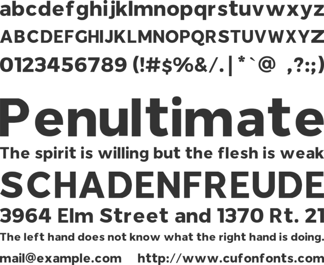 WarnerMedia font preview