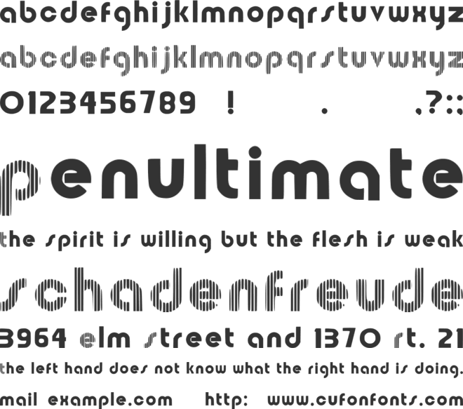 National Educational Tv 1970 font preview