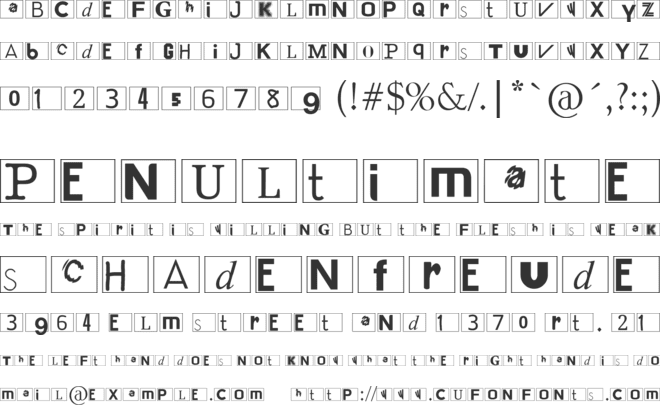 Klasky Csupo 1982 font preview