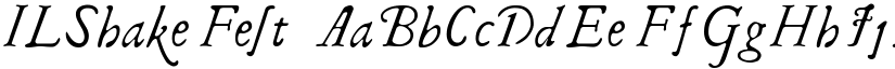 ILShakeFest font