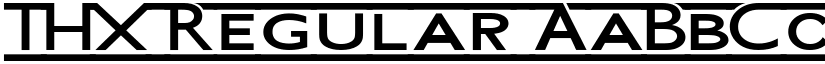 THX Regular font