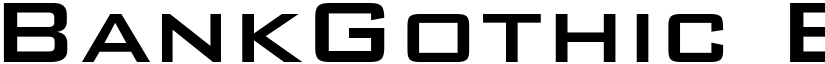 BankGothic Bold font