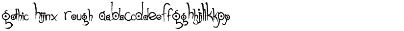 Gothic Hijinx Rough font