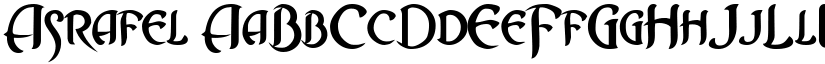 Asrafel font