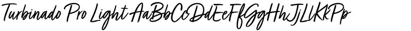 Turbinado Pro Light font