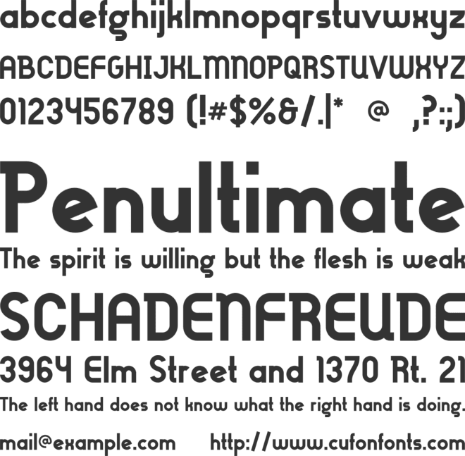 Gilbert font preview