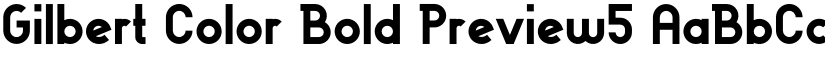 Gilbert Color Bold Preview5 font