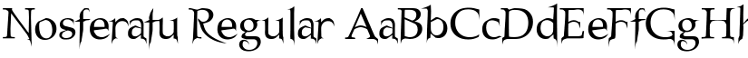 Nosferatu Regular font