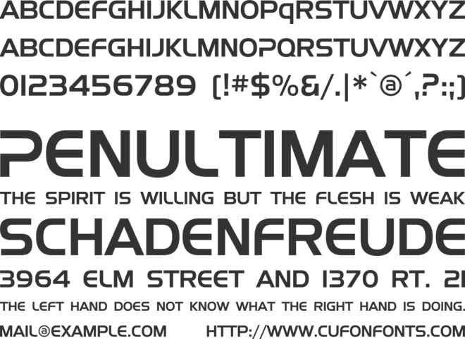 TV Patrol Gothic font preview