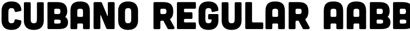 Cubano Regular font