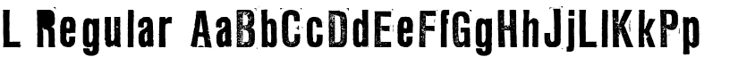 L Regular font