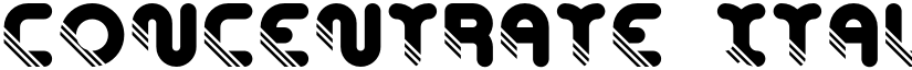 Concentrate Italic font