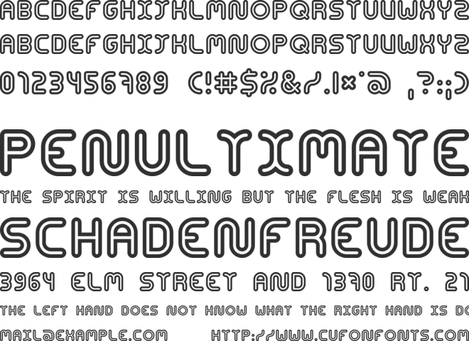 Concentrate font preview