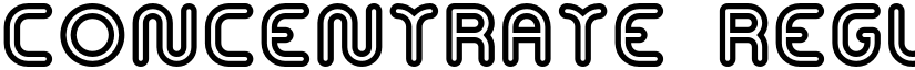 Concentrate Regular font
