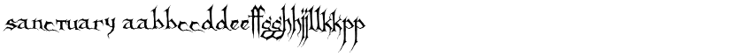Sanctuary font