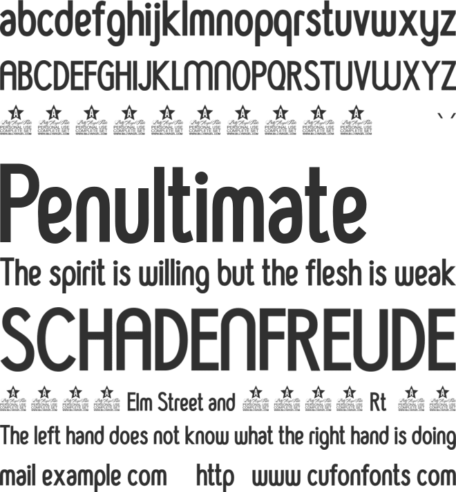 GOLDLEAF  PERSONAL USE font preview