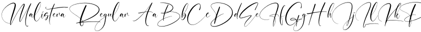 Malistera Regular font