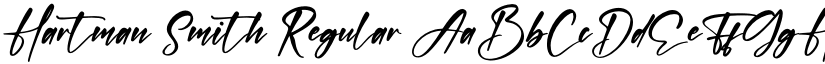 Hartman Smith Regular font