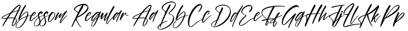 Abessom Regular font