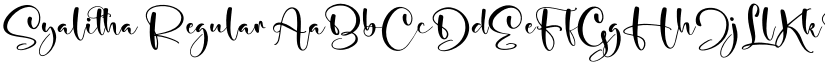 Syalitha Regular font